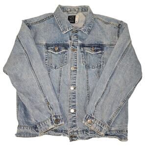 Original Use Oversized Denim Jacket Men’s Medium Light Wash Trucker